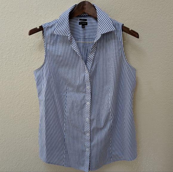 Talbots Tops - Talbots Blue & White Stripe Button Down Blouse. Size 8